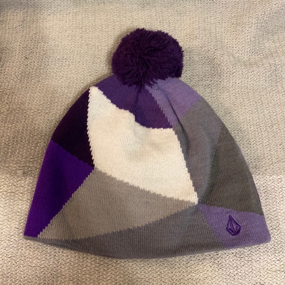 Purple Volcom beanie